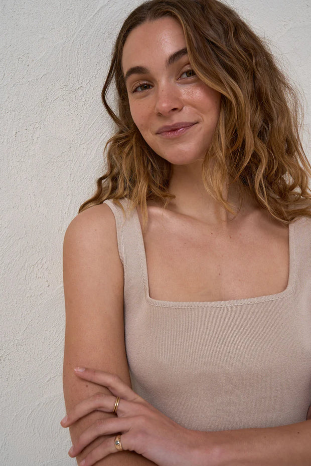 About That Base Knit Crop - Taupe