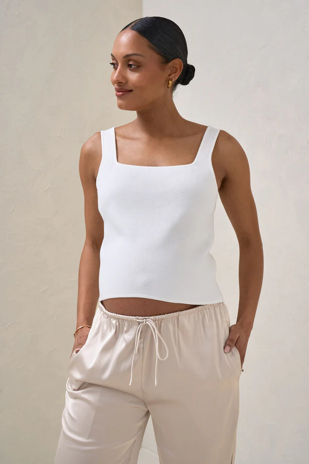 About That Base Knit Crop - White