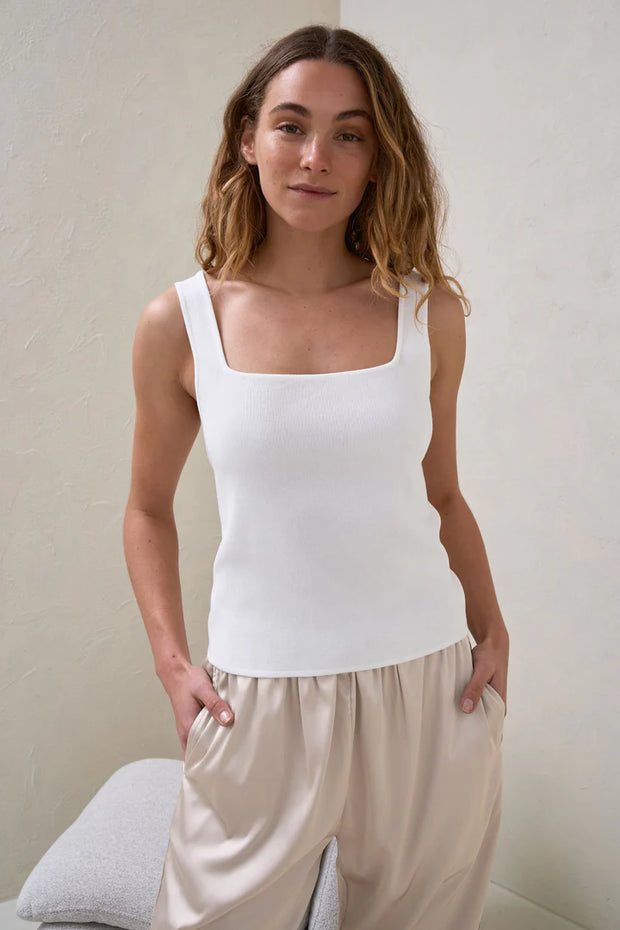 About That Base Knit Crop - White