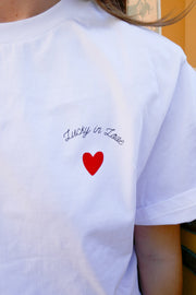 Ace of Hearts Tee - White/Red
