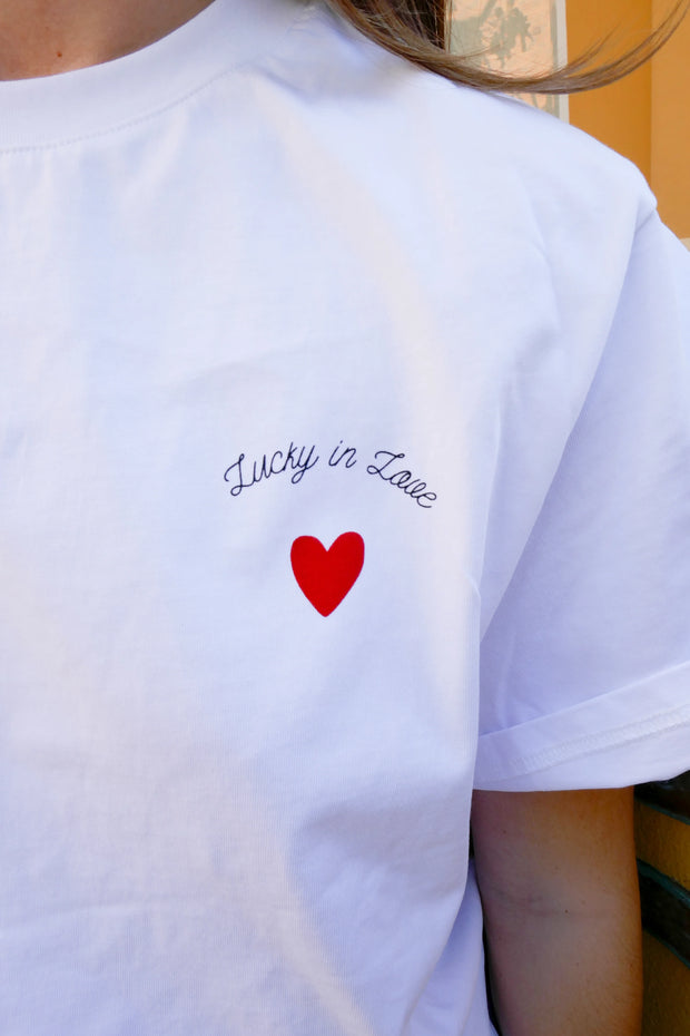 Ace of Hearts Tee - White/Red