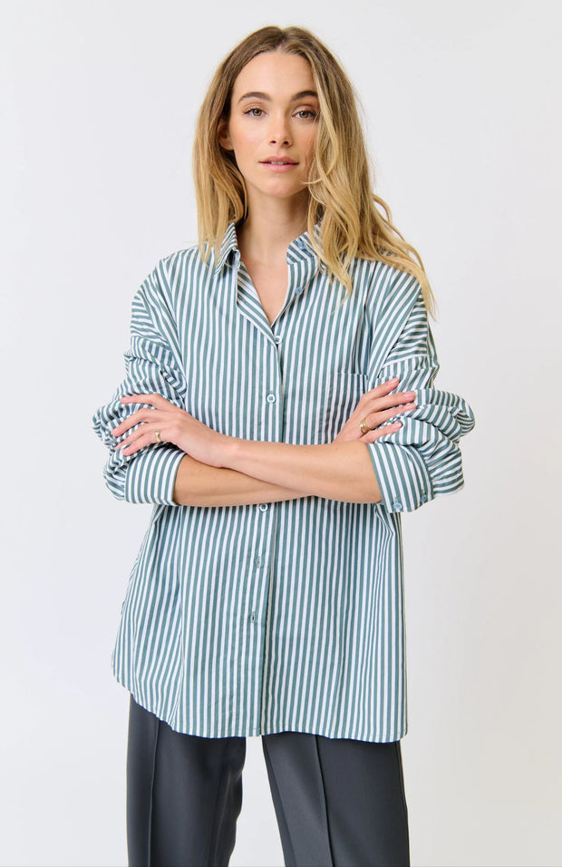 Adalyn Shirt - Alpine Mist Stripe