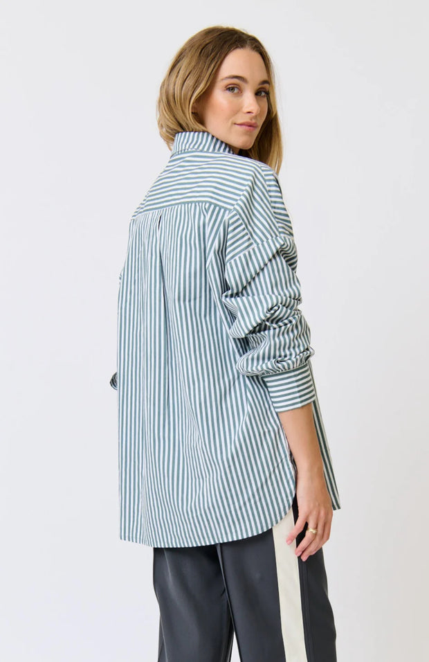 Adalyn Shirt - Alpine Mist Stripe