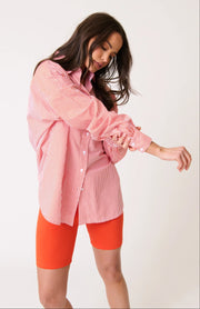 Adalyn Shirt - Mandarin Stripe