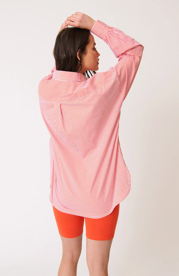 Adalyn Shirt - Mandarin Stripe