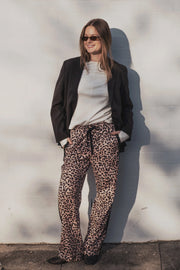(PRE-ORDER) Adeline Pant - Neutral Leopard