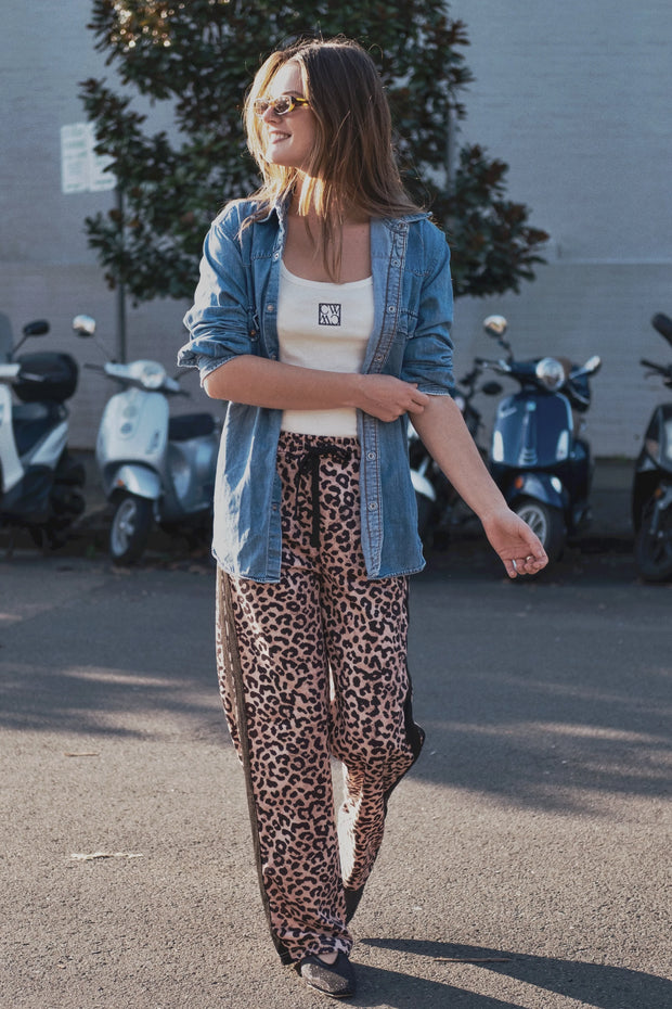 (PRE-ORDER) Adeline Pant - Neutral Leopard
