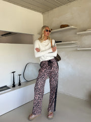 (PRE-ORDER) Adeline Pant - Neutral Leopard