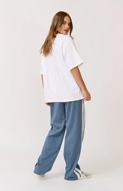 Adeline Stripe Pant - Slate/White