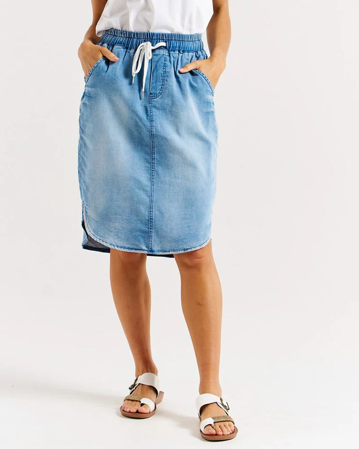 Alina Denim Skirt - Denim Blue