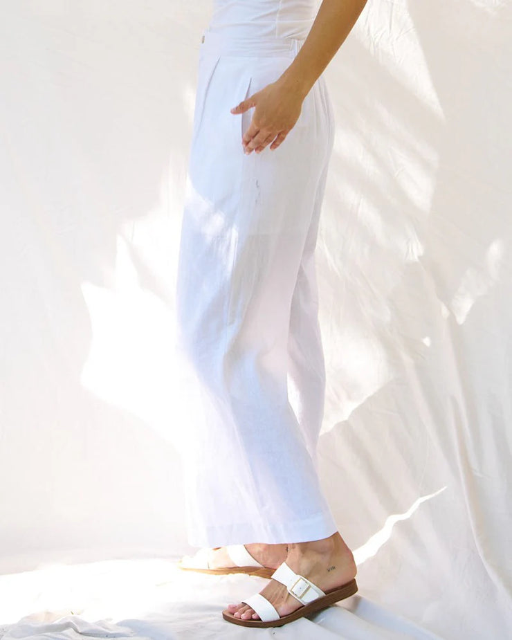 Aspen Palazzo Pant - White