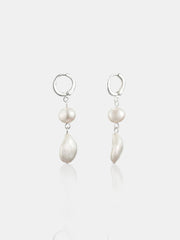 Aura Pearl Earrings - Sterling Silver Plated