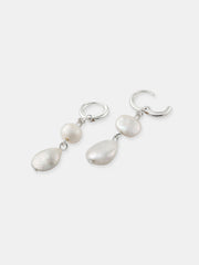 Aura Pearl Earrings - Sterling Silver Plated