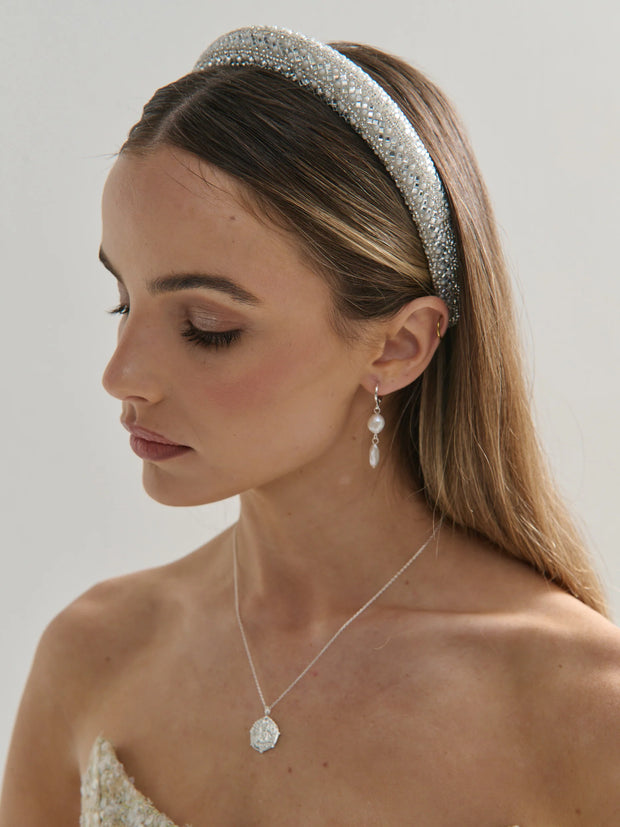 Aura Pearl Earrings - Sterling Silver Plated