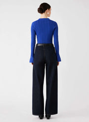 Esmaée - Avenue Button Sweater - Cobalt