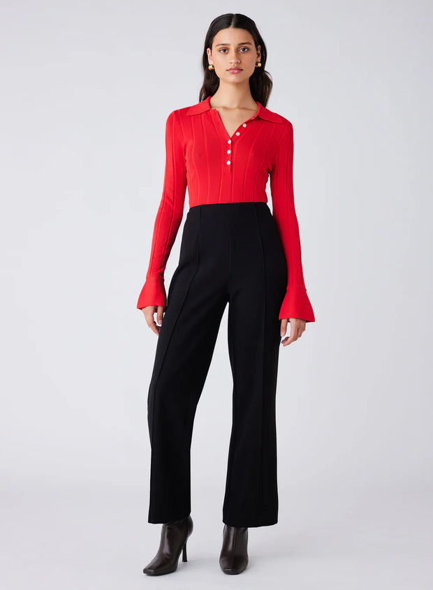 Esmaée - Avenue Button Sweater - Fire
