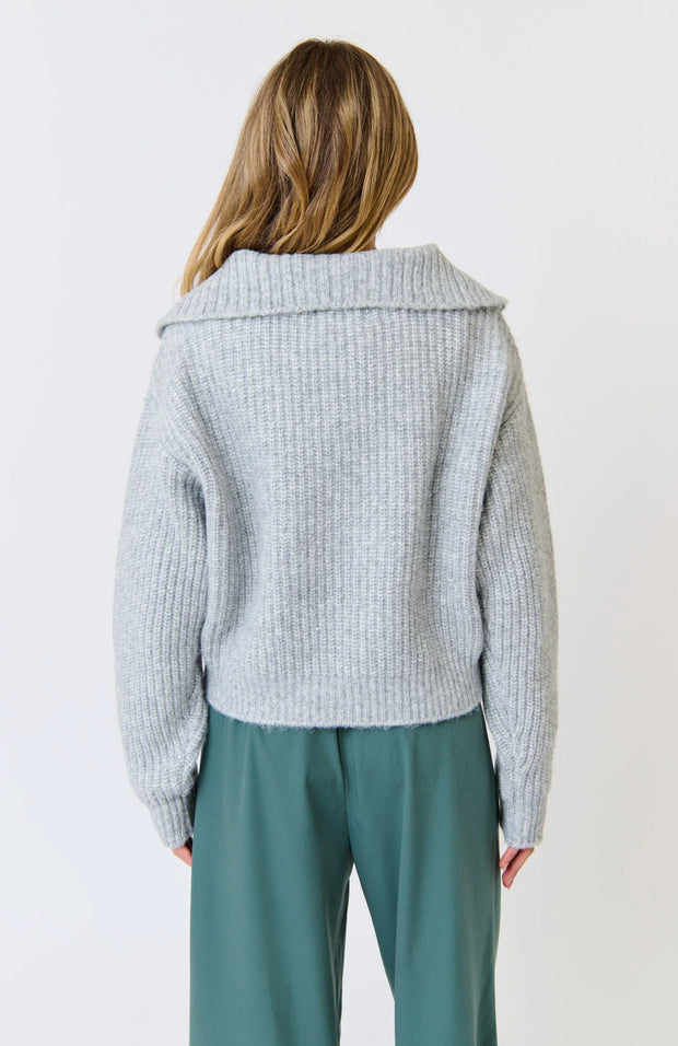 Azura Knit Pullover - Grey Marle