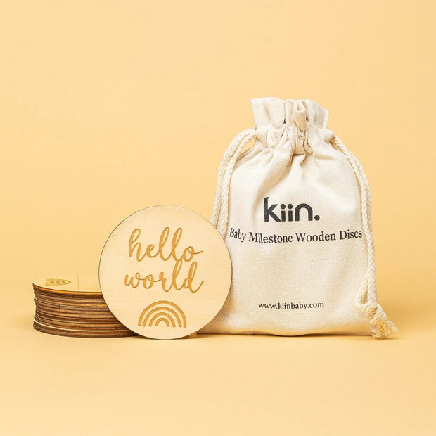 KiiN - Baby Milestone Wooden Discs