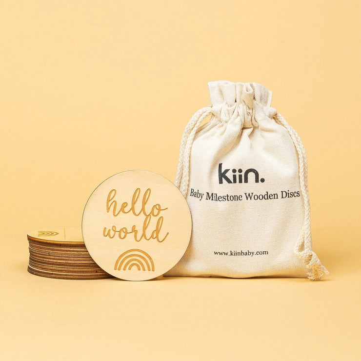 KiiN - Baby Milestone Wooden Discs
