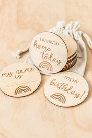 KiiN - Baby Milestone Wooden Discs