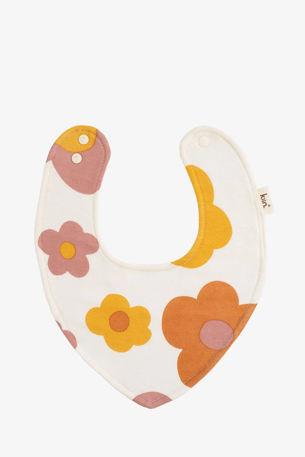 KiiN - Bamboo Cotton Dribble Bib - Bloom