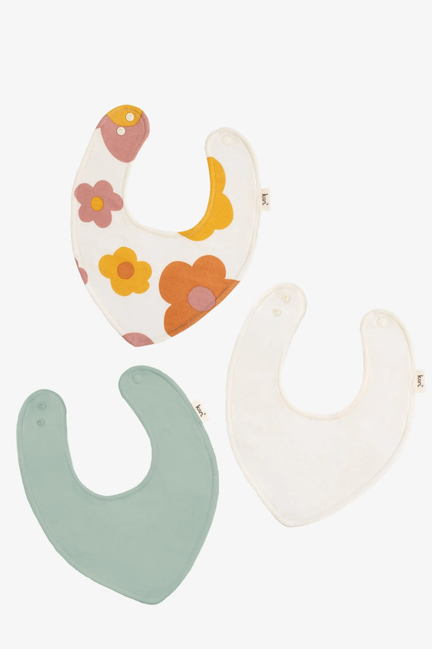 KiiN - Bamboo Cotton Dribble Bib - Bloom