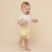 Short Sleeve Bodysuit - Beach Fun