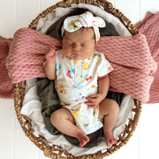 Short Sleeve Bodysuit - Beach Fun