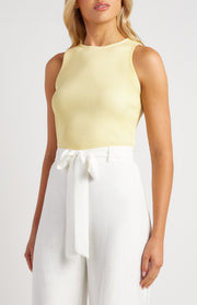 Beth Knit Tank - Lemon