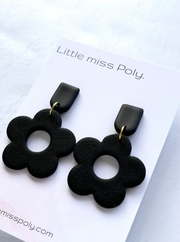 LMP Betty Flower Dangle - Black