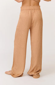 Bex Pant - Rust Woven Leopard