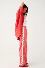 (PRE-ORDER) Blair Beach Pant - Coral Gingham