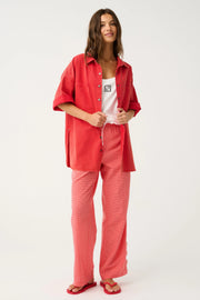 (PRE-ORDER) Blair Beach Pant - Coral Gingham