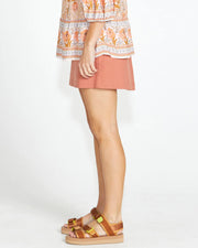 Bowie Mini Skirt - Rosewood