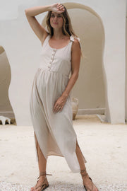 Breeze Along Midi Dress - Natural