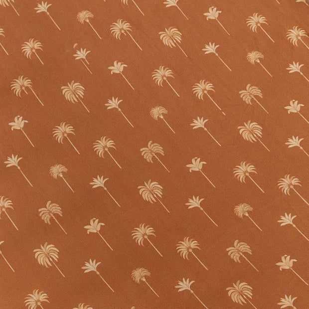 Fitted Cot Sheet - Bronze Palm