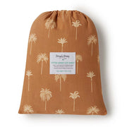 Fitted Cot Sheet - Bronze Palm