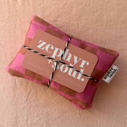Eye Pillow - Brown + Pink Check