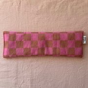 Eye Pillow - Brown + Pink Check