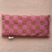 Travel Heat Bag - Brown + Pink Check