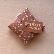 Travel Heat Bag - Brown + Pink Floral