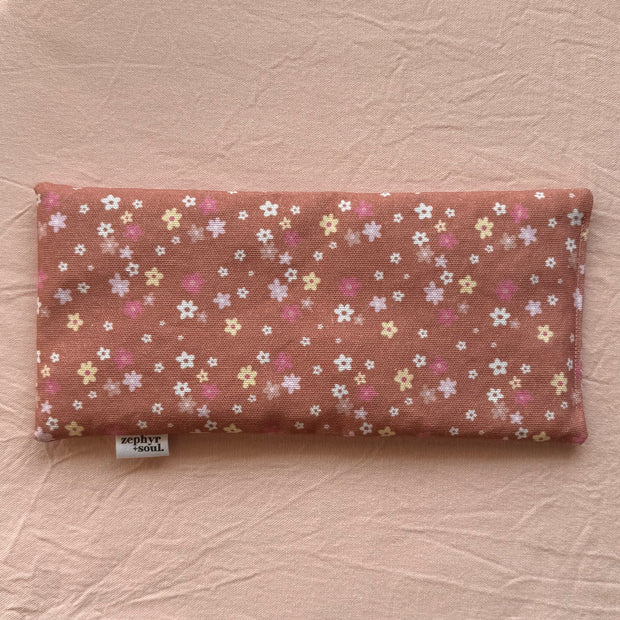 Travel Heat Bag - Brown + Pink Floral