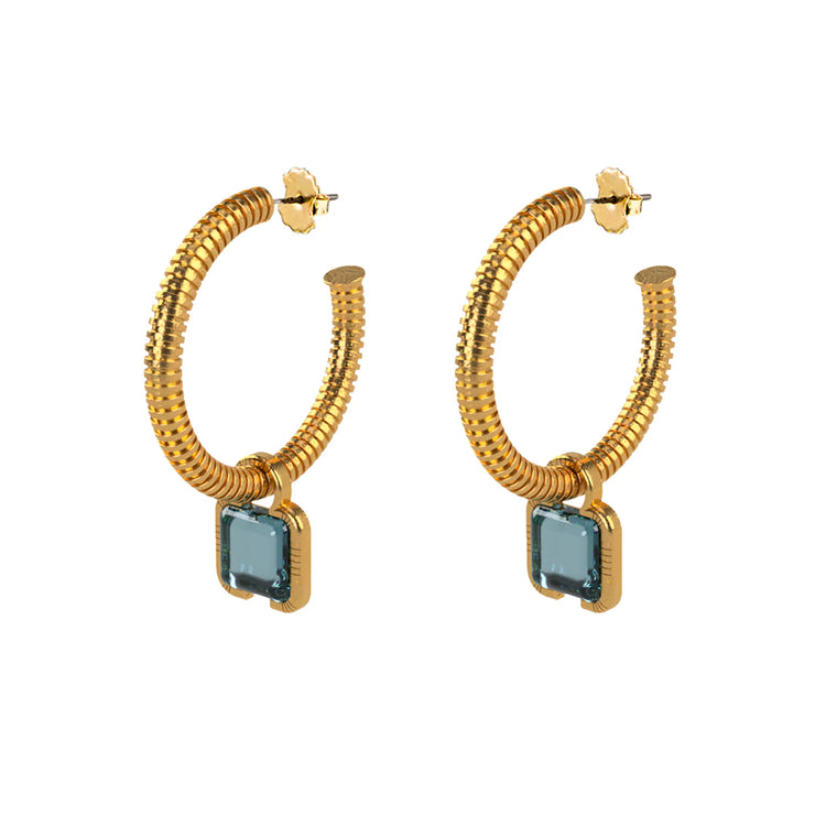 CAMILLE Hoops - Pale Blue