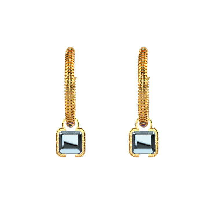 CAMILLE Hoops - Pale Blue