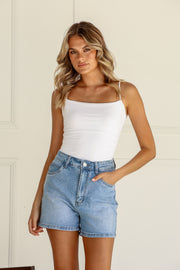 Becky Denim Shorts - Light Wash