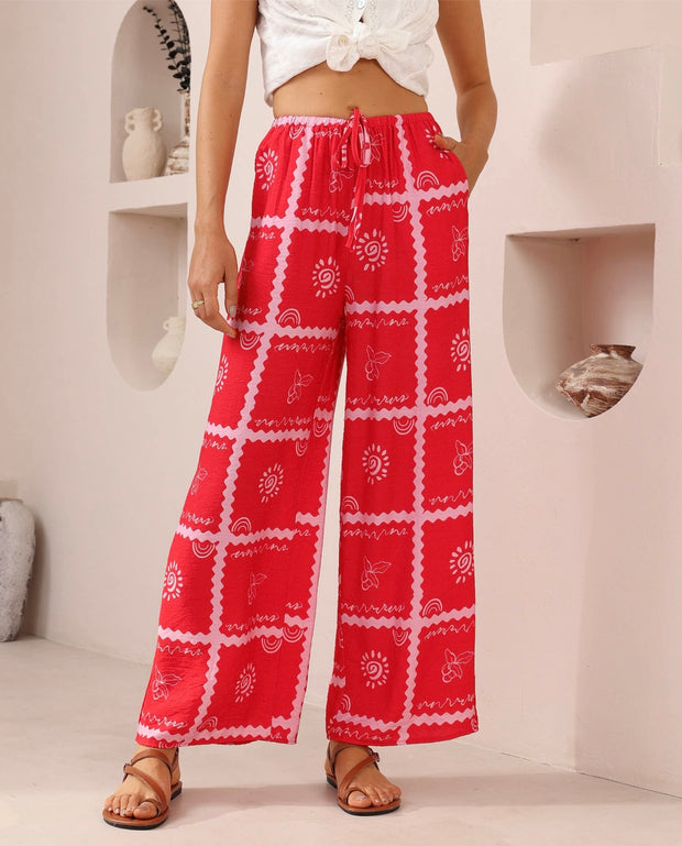 Luca Pants - Red/Pink