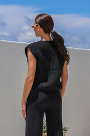 Camille Knit Vest - Black