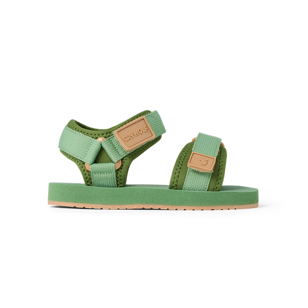 CRYWOLF Kids Beach Sandals - Coastal Green