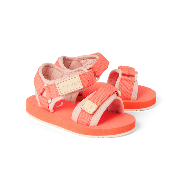 CRYWOLF Kids Beach Sandals - Coral