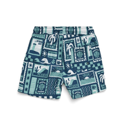 CRYWOLF Board Shorts - Blue Postcards